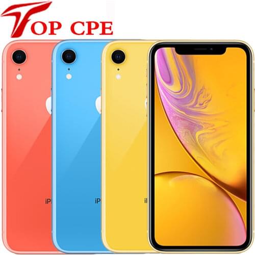Original Apple iPhone XR xr 2942mAh RAM 3GB ROM 64GB/128GB /256G Unlocked Mobile Phone 4G LTE 6.1" Hexa-core 12MP&7MP Smartphone