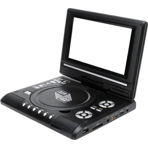 9.8 Inch Portable Home Car DVD Player VCD CD Game TV Player USB Radio Adapter Support FM Radio Receiving-EU Plug