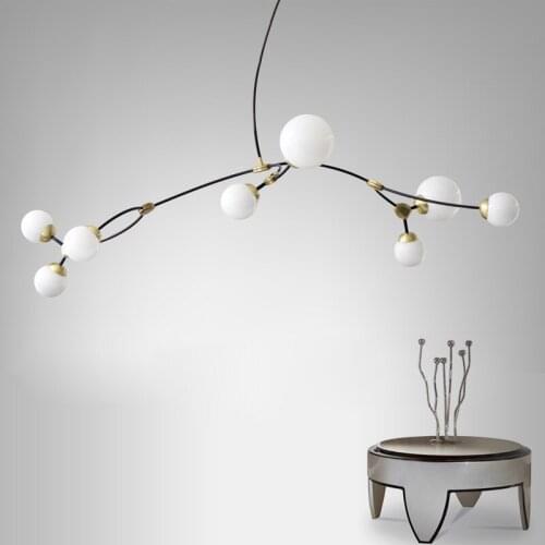 Simple Design Chandelier Lamp Modern Art Deco Ceiling Hanging Lights Living Dining Room Tree Branch Lighting Fixtures