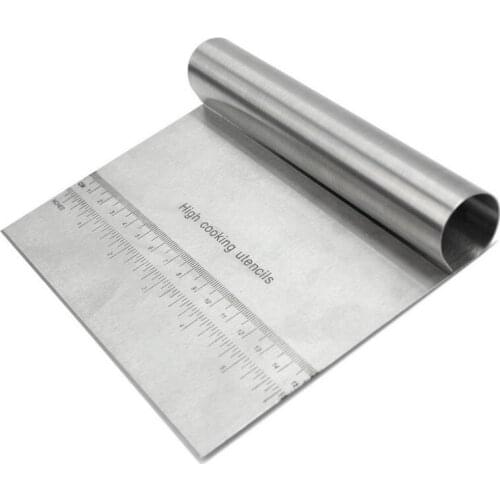 Stainless Steel Pizza Dough Scraper Cutter Baking Tool Fondant Tools Face Cutter Kitchen Accessories Bake Pastry Shovel CT2247