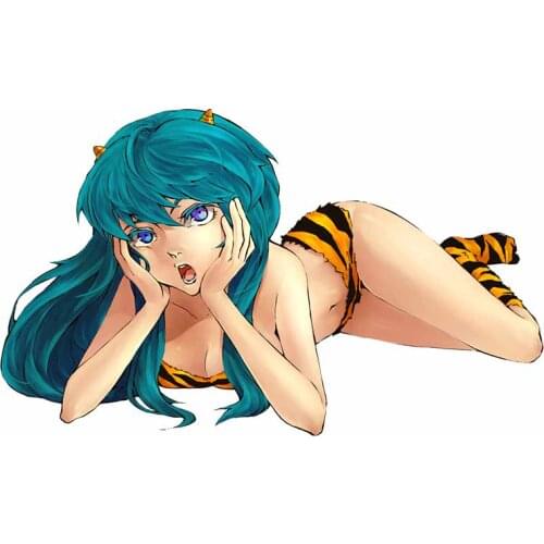 EARLFAMILY 13cm x 8cm for Urusei Yatsura Vinyl Car Stickers Waterproof Occlusion Scratch Window Trunk Decal for Vehicle VAN