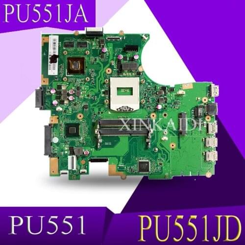 XinKaidi PU551JA motherboard fit for ASUS PU551JD PU551JA PU551J PU551 laptop motherboard original mainboard Test notebook