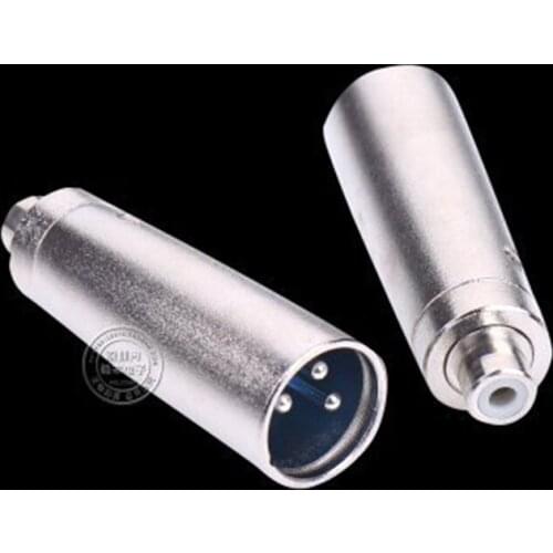XLR Male Plug To Female RCA Phono Socket Mic Cable Mixer Audio Adapter