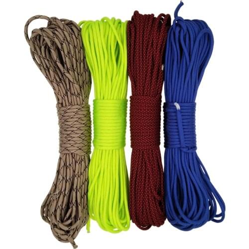 Yougle Paracord 750lb Parachute Cord Lanyard Rope Mil Spec Type III 7 Strand 100FT Hiking Camping Climbing Rope Clothesline