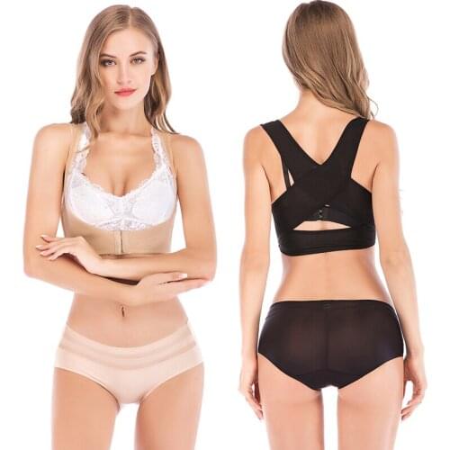 LELINTA Womens Back Posture Corrector Chest Support Vest Shaper Push-ups Shaper Adjustable Shoulder Strap Two Colors