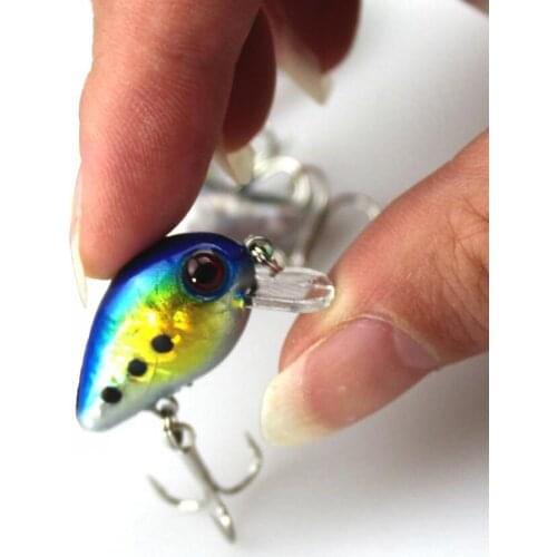 1PCS 2g 3cm Wobbler Japan Mini Fly Fishing Crankbait Cranks Lure Baits Crankbait Plastic Wobbler Fishing Lure