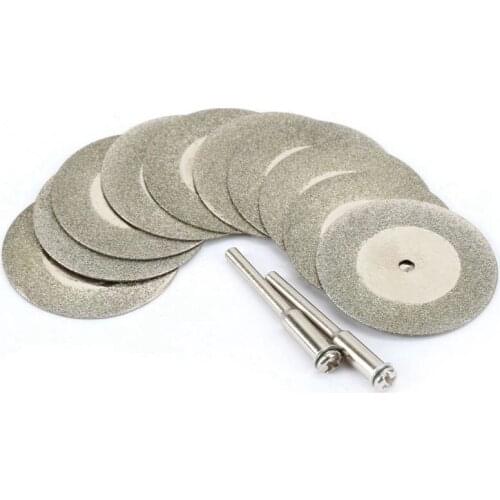 10Pcs Accessories 35mm Diamond Cutting Disc for Metal Grinding Wheel Disc Mini Circular Saw for Drill Rotary Tool