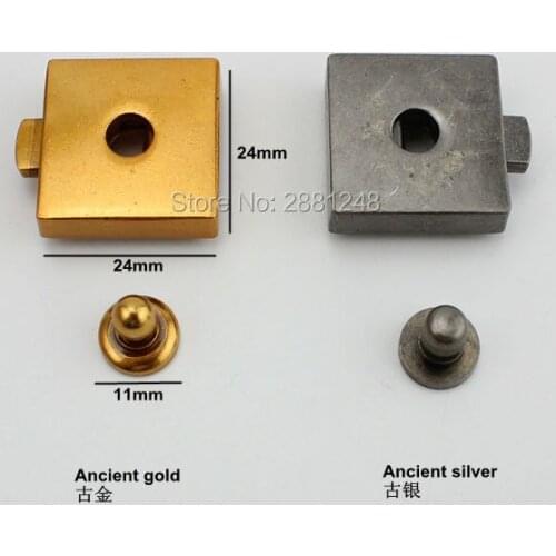 10pcs New luggage hardware accessories fashion lock bag handbag Hide the lock high quality models Ancient gold