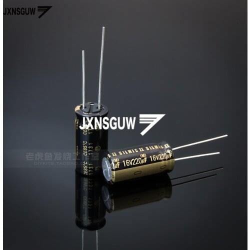 10PCS Original ELNA RFS SILMIC II 16V220UF 10X20MM 220uF/16V Silk fiber audio electrolytic capacitor SILMICII 220UF 16V