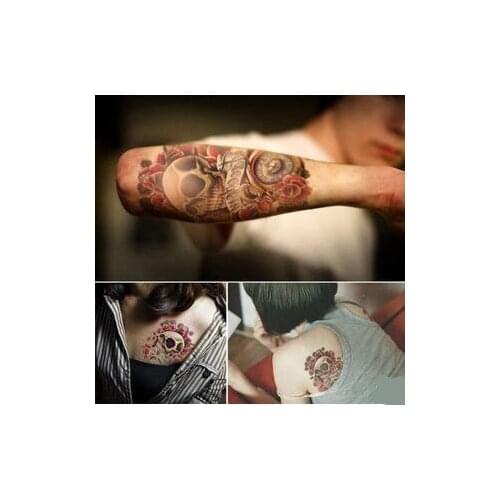 10pc Flash temporary tattoos Sleeve Big SizeTatto Sexy Products fashion body art painting stickers Waterproof 3D Arm Tattoo