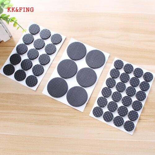 KK&FING 2 Sheet/lot Self Adhesive Furniture Leg Feet Pads Rug Felt Non-slip Pads Floor Sofa Table Chair Furniture Leg Protectors