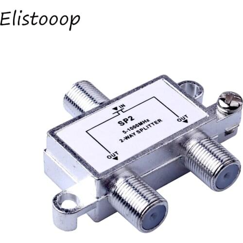 2 In 1 Dual Sat Diplexer Satellite Splitter TV Signal Mixer Satellite Sat Coaxial Combiner Cable Splitter Switch Switcher