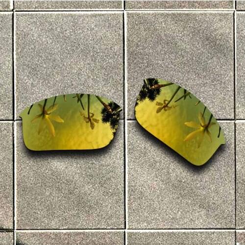 24K Gold Polarized Sunglasses Replacement Lens for-Oakley Bottle Rocket Frame 100% UV Protection Good Fitness