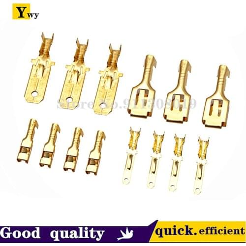 50PCS 6.3/2.8mm plug spring male and female to plug terminal automobile electric motorcycle connector connector plug-in type