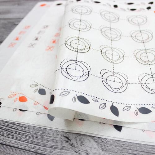 1Pcs Non-Stick Bakeware Macarons Baking Mat Rolling Pad Dough Pastry Cake Sheet Pastry Oven Pasta Tool Cake Making Tools