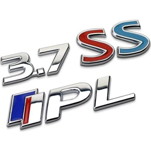 Auto Styling for Infiniti Q50 QX60 QX80 G35 G37 FX35 stingray Car Sticker for IPL Logo Grille 3.7 2.5 Displacement Emblem Blue