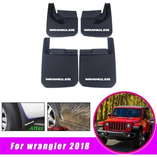 Mud Flaps for Jeep for Wrangler JL 2018 Mudguards Splash Guards for Fender Mud Flap Car Accessories