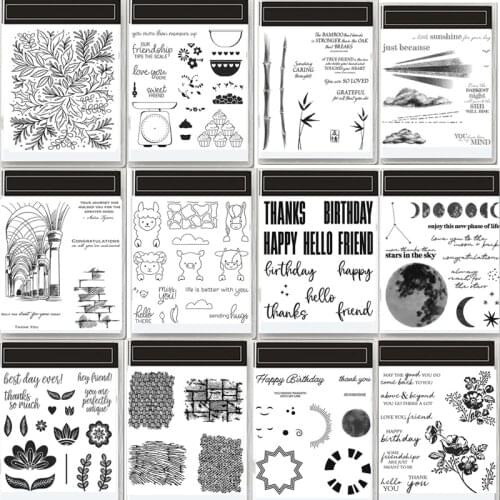 Flower Bamboo Sunshine Moon Storm Path Festive Foliage Transparent Clear Stamp Biggest Wishes Stamps For Scrapbooking Craft Card