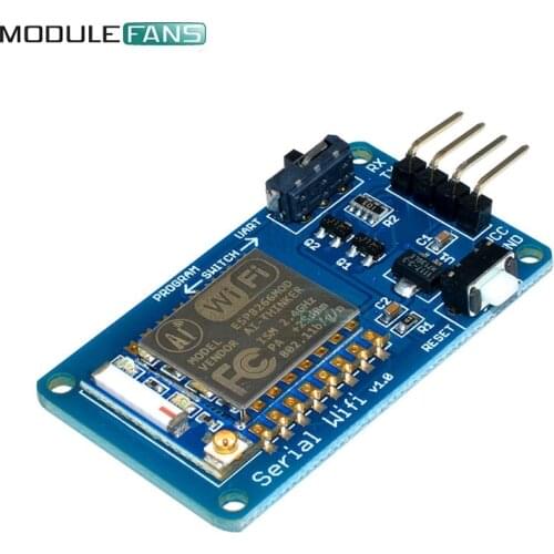 ESP8266 ESP-07 ESP07 Wifi Serial Transceiver Wireless Board Module 3.3V 5V 8N1 TTL UART Port Controller For Arduino UNO R3