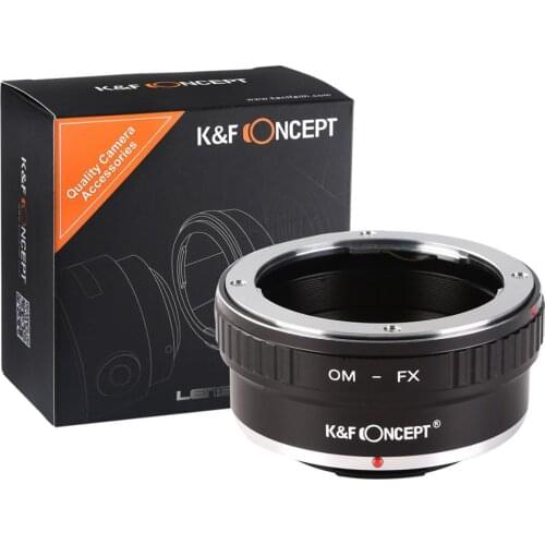 K&F Concept adapter for Olymous OM mount lens to Fujifilm X-Pro2 M1 T20 OM-FX adapter X-T2 X-M2 camera X-T20 X-T3 X-30 X-E1.X-T1