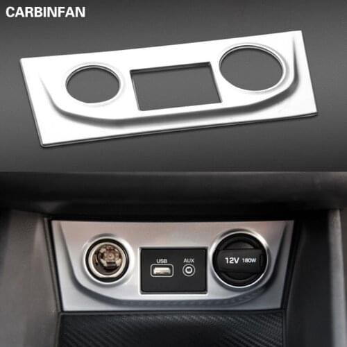 Interior mouldings Cigarette lighter cover decoration chromium styling products accessories For Hyundai Creta ix25 2015-2018