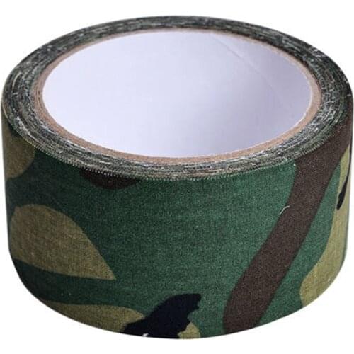 1 Roll 5cmx5m Camo Outdoor Adhesive Duct Tape For Shoot War Game Wild Hidden Army Gun Decorative Bandage Hunting Camouflage Belt