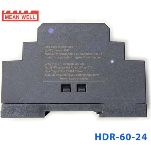 Friendly MEAN WELL 12Pack HDR-60-24 24V 2.5A meanwell HDR-60 60W Single Output Industrial DIN Rail Power Supply