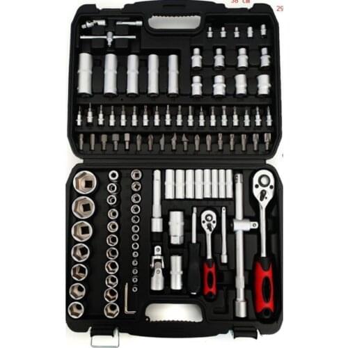 Professional Socket Set (108 PIECES) tool Bag Tool Set Practical Socket Screwdriver Set Easy Use Chrome Vanadium Steel edc tool