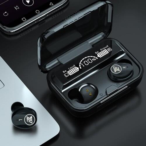 TWS M16 LED Display Bluetooth 5.1 Earphones with Charging Box Stereo Earbuds Bluetooth In-Ear Stereo Headphone M16 LED Display