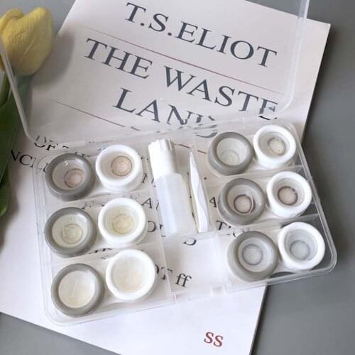 Pairs Contact Lens Case Cosmetic Contact Lenses Display Leak proof Container Big Box Women Visible Classification Storage Box