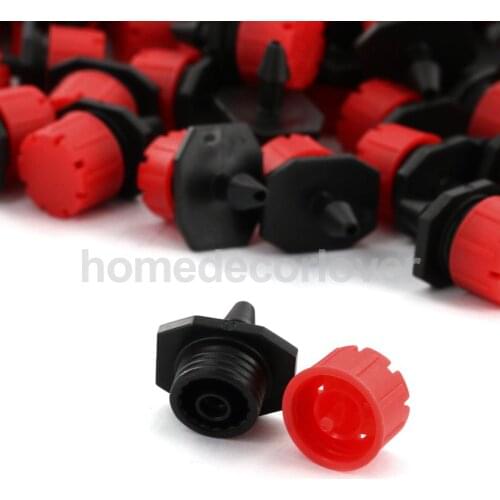 100pcs Adjustable Micro Irrigation Drippers Sprinklers Emitter Drip System