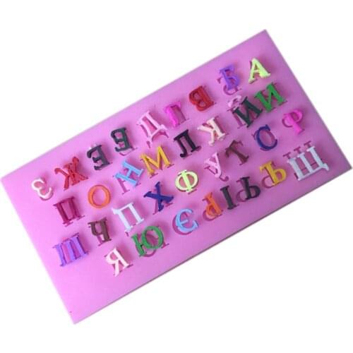 Arabic Letters/Numbers Chocolate Shape Silicone Mold Pastry Mould Candy Biscuits Molds Fondant Cake Decoration DIY Baking Tools