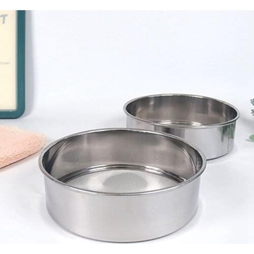 Kitchen Fine Mesh Flour Sifter Professional Round Stainless Steel Flour Sieve Strainer Sifters For Kitchen Baking Tea