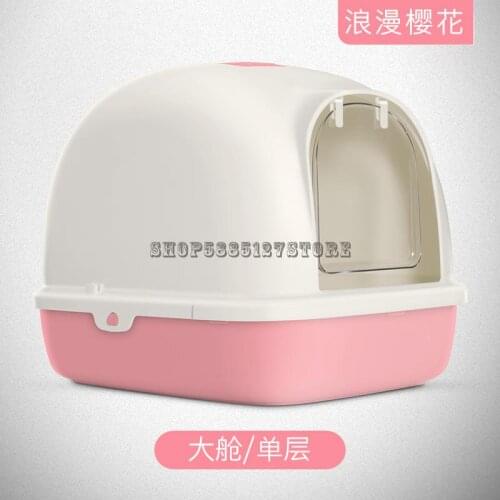Cat Litter Basin Fully Enclosed Extra Large Anti Splashing Deodorant Kitten Excrement Basin Sand Table Deodorant Cat Toilet Cat