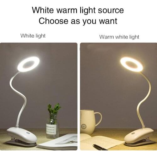 USB USB Rechargeable Desk Lights Book Lamp Reading Light LED Desk Lamp Home Decor Flashlight Study 3 Levels Eye-Care Flexible