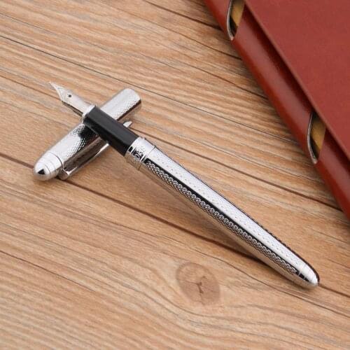 High quality office decoration of the stars silver nmetal new golden Iridium Fountain Pen
