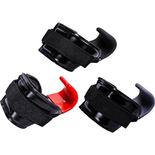 1 Pair Weight Lifting Grip Hooks Lifting-Hook Hand-Bar Fitness Wrist Straps Heavy Duty Power Lifting Grips Hook