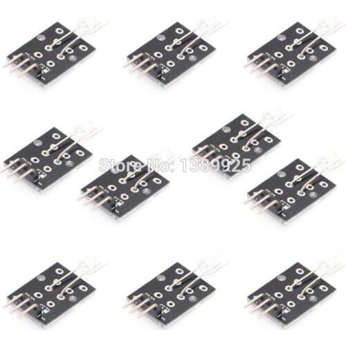 10pcs/lot KY-005 3pin Infrared Emission Sensor Module for arduino Diy Starter Kit