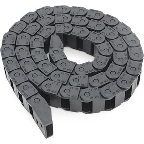 10 x 15mm Plastic Cable Drag Chain Wire Carrier Length 1000mm For CNC Router Machine