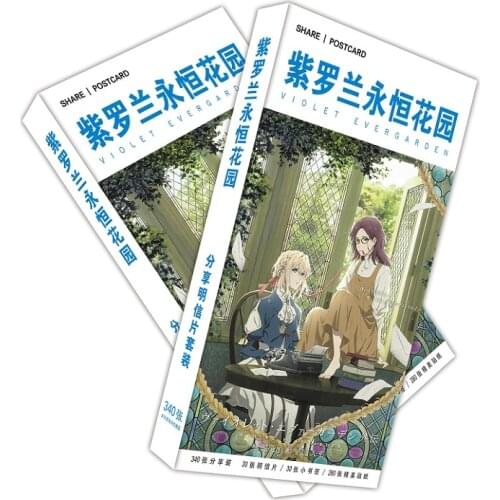 180pcs/Set Japanese Anime Violet Evergarden Postcard/Greeting Card/Message Card/Christmas and New Year gifts