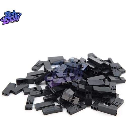 100Pcs100Pcs 2.54mm Male/Female Dupont Wire Jumper Line Cable 1/2 Pin Header Connector Housing Kit Electronic DIY Kit