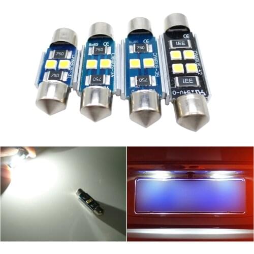 2x C5W LED CANBUS Bulb Festoon 31/36/39/41mm Car Interior Lights For Volkswagen VW Golf 4 5 6 7 Passat B6 B5 B7 Polo Tiguan CC