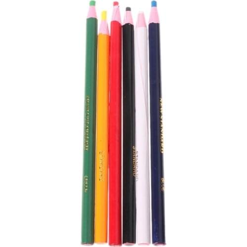 6 Colors Markers For Metal Glass Fabric China Graph Peel Off Grease Wax Pencil JUL-19A