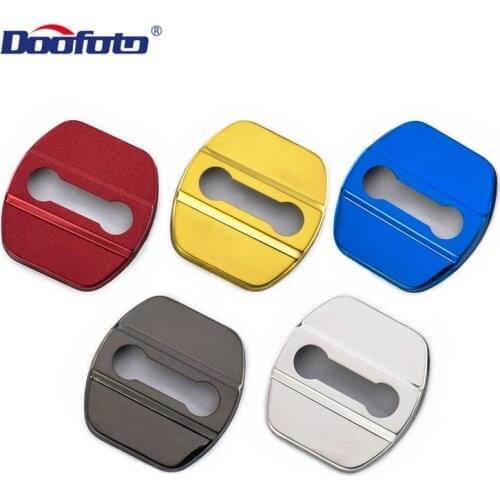 Car Door Lock Cover Protective Decoration Case For Nissan tiida Bluebird March K13 Lancia GTR Auto Styling Accessories