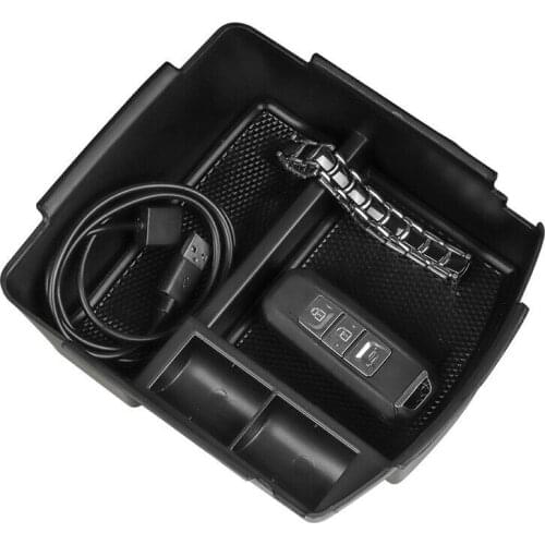 Black Storage Box Storage ABS Accessories Box Console For Kia Seltos 2020-2021 Interior Durable Automotive Goods Car Accessories