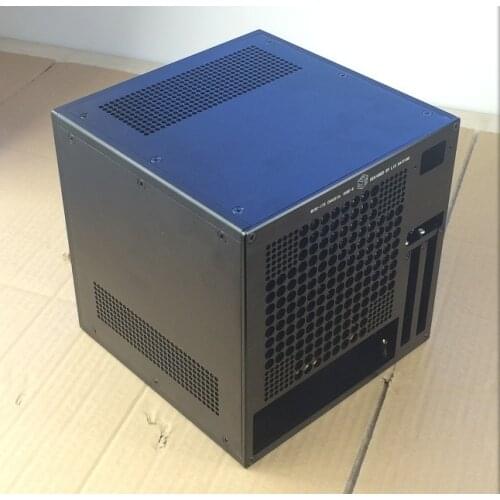 Black new design Install SFX power supply ITX Motherboard air cooled Computer case / chassis / DIY BOX (216*216*216MM)