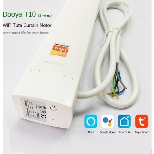 Dooya T10 wifi tuya curtain motor ,alexa google home smart life tuya smart app voice control,110-240V 433MHz remote smart home