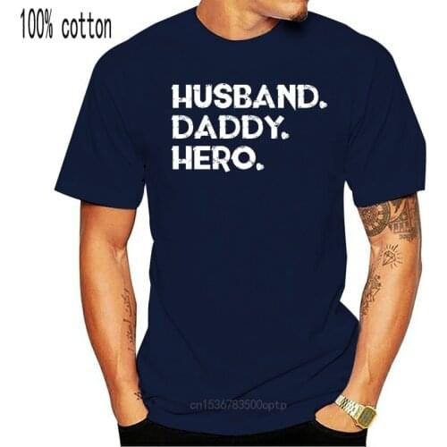 New HUSBAND DADDY HERO Valentines Day gift veteran dad wife mother mom T-Shirt