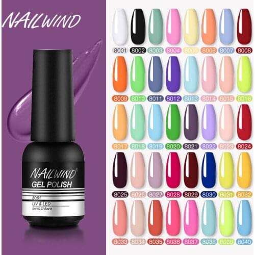 Nailwind Gel Nail Polish Varnishes Pure Color Semi Permanent Base top Need UV LED lamp Manicure Paint Hybrid nails gel polish
