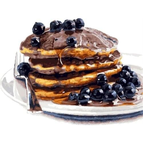 CHENISTORY DIY Pictures By Number Cake Coffee Kits Drawing On Canvas Painting By Numbers Cup Handpainted Paintings Art Home Deco